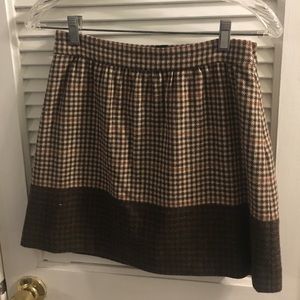 J Crew Brown plaid shirt